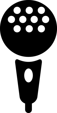 Microphone With Button Sketch Style Svg Vector, Free Vectors File